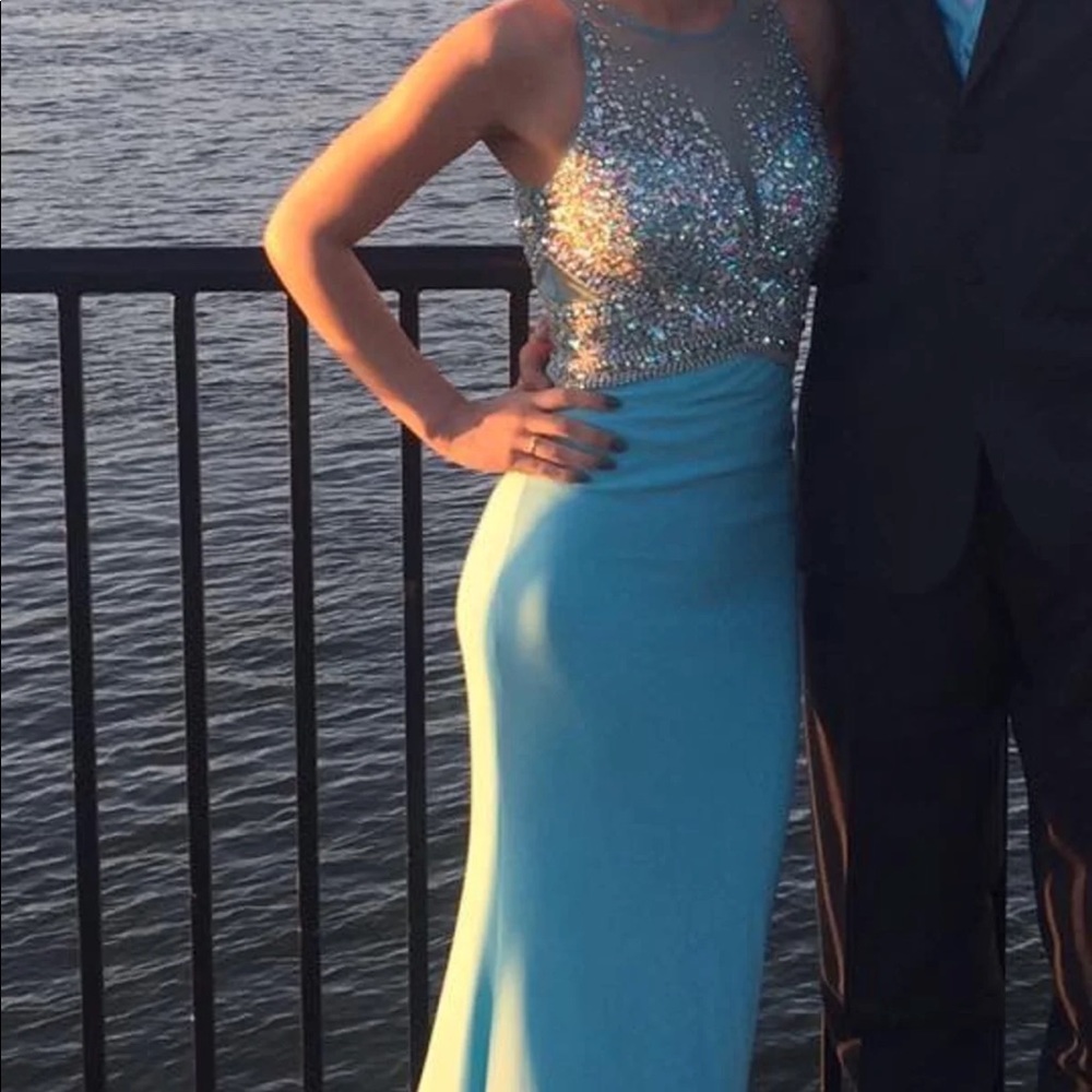 Size Small Tiffany Blue Formal Dress